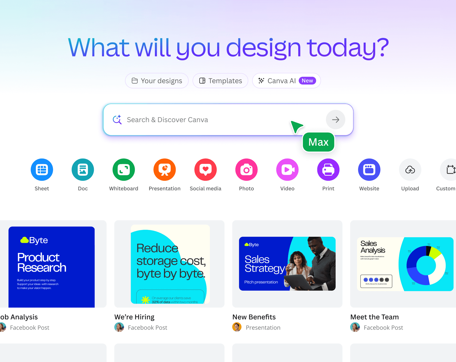 Canva (AI design and content creation)
