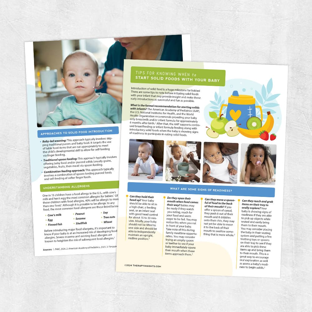 Able to manage a spoon offered at midline (not to the side)